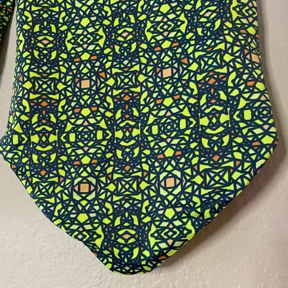 Maaji Green and Pink Rashguard Swimwear with Long Sleeves